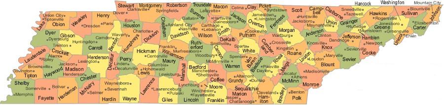 Which counties in tennessee are dry counties   answers.com