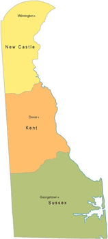 Delaware State Map