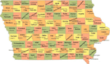 Iowa State Map