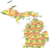 Michigan State Map
