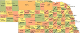 Nebraska State Map