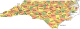 North Carolina State Map
