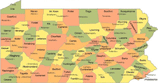 Pennsylvania State Map