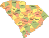 South Carolina State Map
