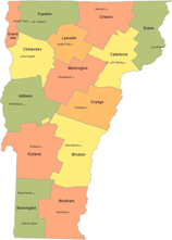 Vermont State Map