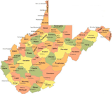 West Virginia State Map